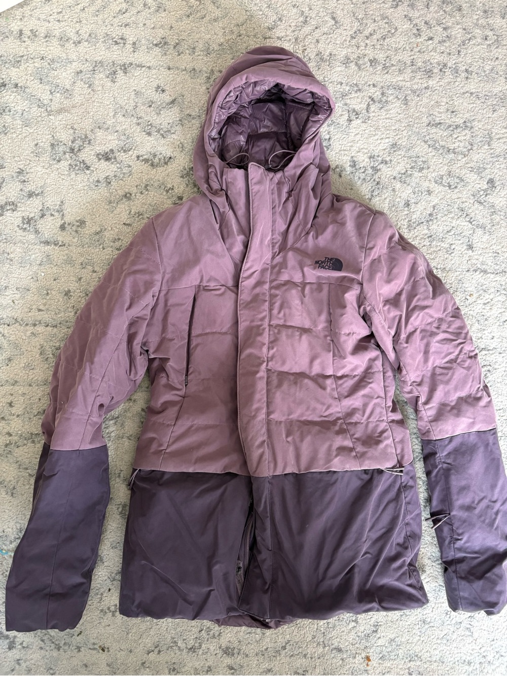 The North Face Women's Two-Tone Mauve & Plum Puffer Jacket